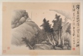 水墨山水册 | 清代/龚贤
