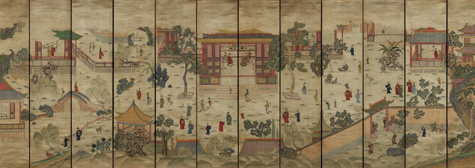 寿宴图屏 | 清代/佚名