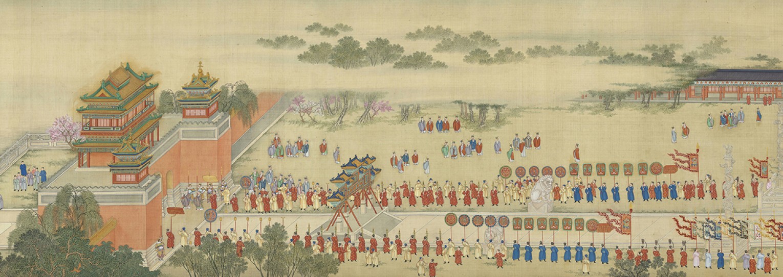 汉宫春晓图卷 | 清院本/周鲲/张为邦/丁观鹏/姚文...