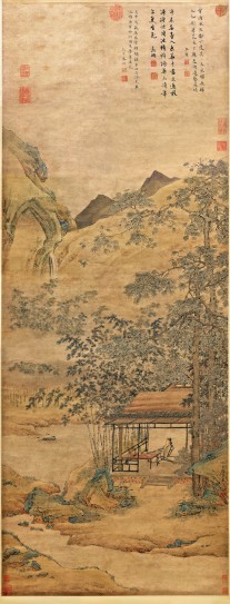 梧竹书堂图轴 | 明代/仇英