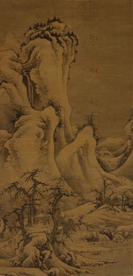 雪山行旅图轴 | 元代/佚名