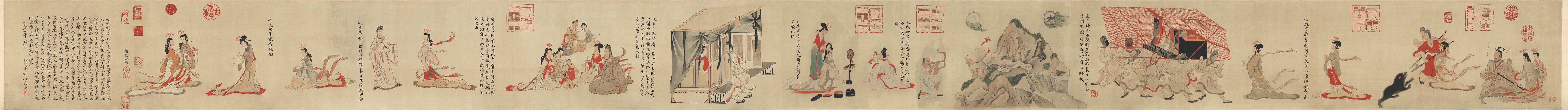 摹顾恺之女史人物卷全图 | 近现代/于非闇