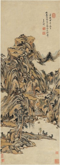 仿大痴山水图轴(康熙甲午) | 清代/王原祁
