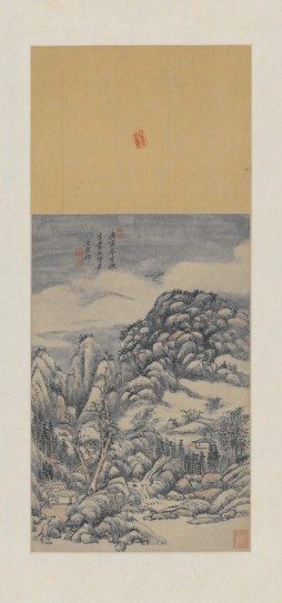 仿李成烟景图轴 | 清代/王原祁