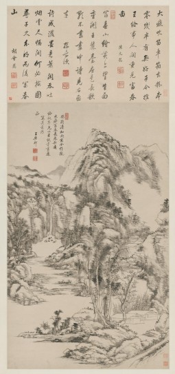 富春山居图轴 | 清代/王原祁