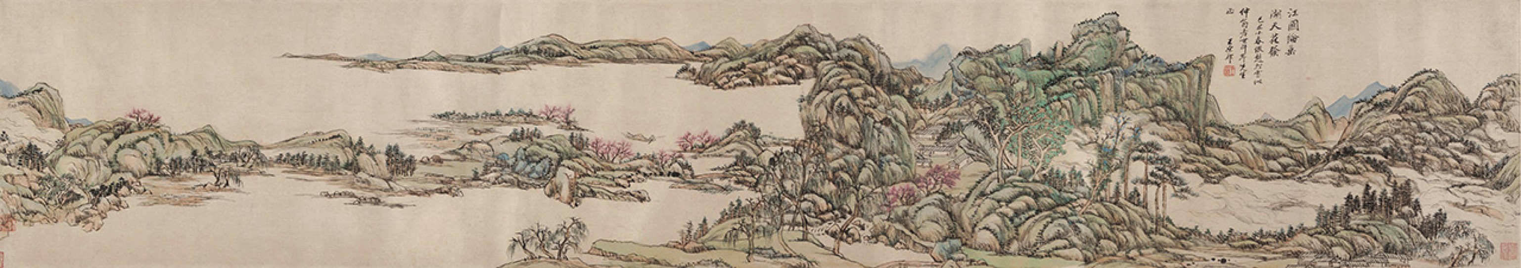 江上垂纶图卷 | 清代/王原祁
