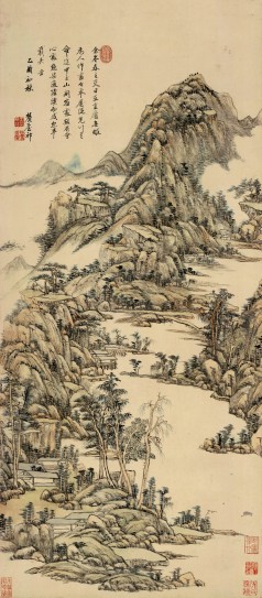 山中早春图轴 | 清代/王原祁