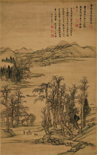 仿李营丘平林散牧图轴 | 清代/王翬