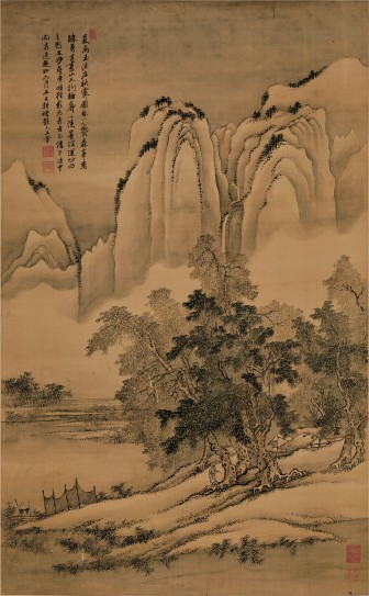 仿夏圭渔庄秋霁图轴 | 清代/王翚