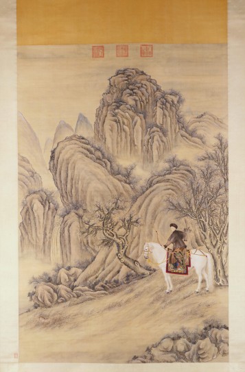 弘历射兔图轴 | 清代/佚名