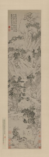 绿荫长话图轴 | 明代/文徵明