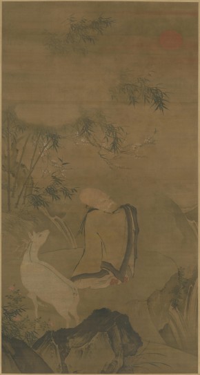 南极老人像轴 | 明代/吕纪