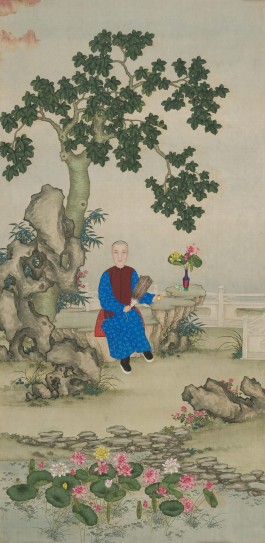 奕詝便装行乐图轴 | 清代/佚名