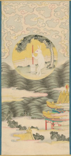 月宫玉兔图轴 | 清代/佚名