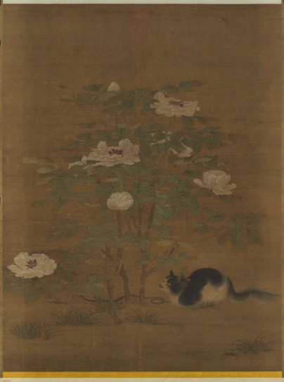 富贵花狸图轴 | 宋代/佚名