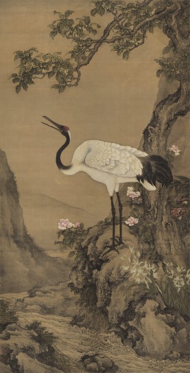桂鹤图轴 | 清代/沈铨