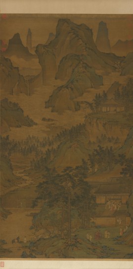 东山丝竹图轴 | 元代/佚名