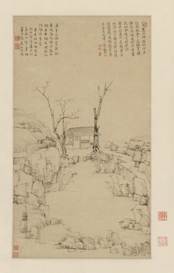 古槎短荻图轴 | 清代/弘仁