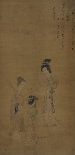 枇杷献寿图轴 | 明代/陈洪绶