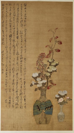 瓶花图轴 | 明代/陈洪绶