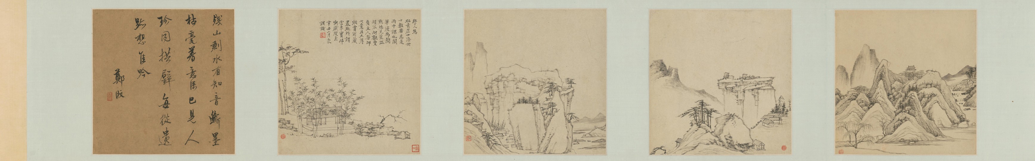 山水册装卷 | 清代/弘仁