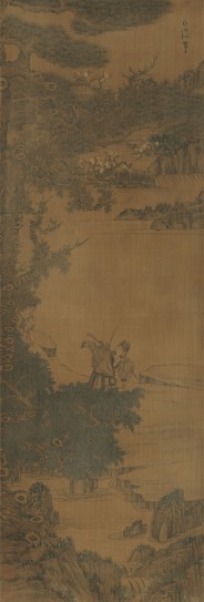 山水人物图轴 | 明代/陈洪绶