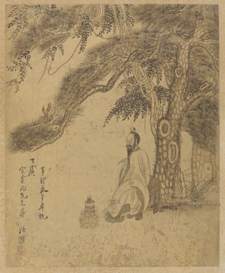 山水诗意图 | 明代/陈洪绶