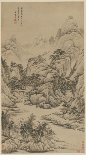 山水图轴 | 清代/黄鼎