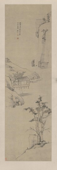 山水轴 | 清代/弘仁