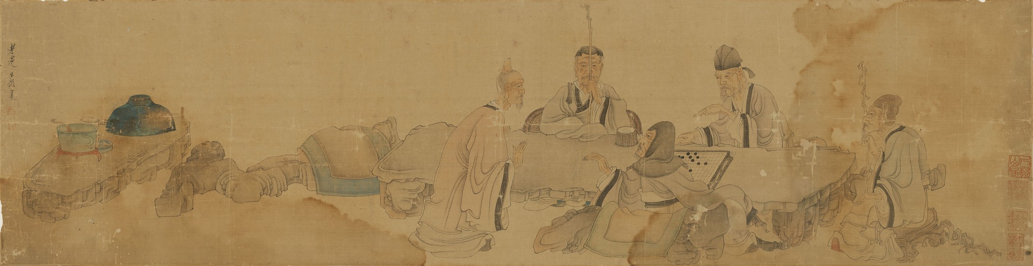 五老图卷 | 明代/陈洪绶