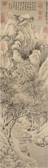 雪景山水图轴 | 明代/文徵明
