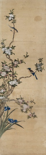 四季花鸟图屏之二 | 清代/陈枚