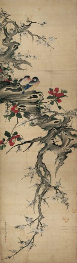 四季花鸟图屏之八 | 清代/陈枚