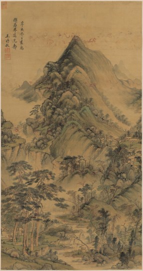 松风叠嶂图轴 | 清代/王时敏