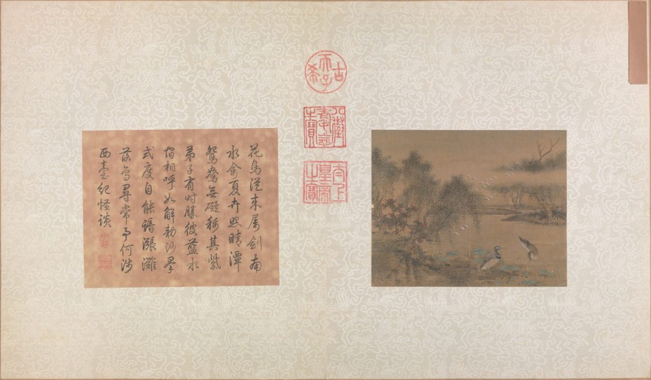 荷塘鸂鵣图页 | 宋代/佚名