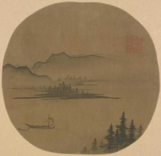 清溪风帆图页 | 宋代/佚名