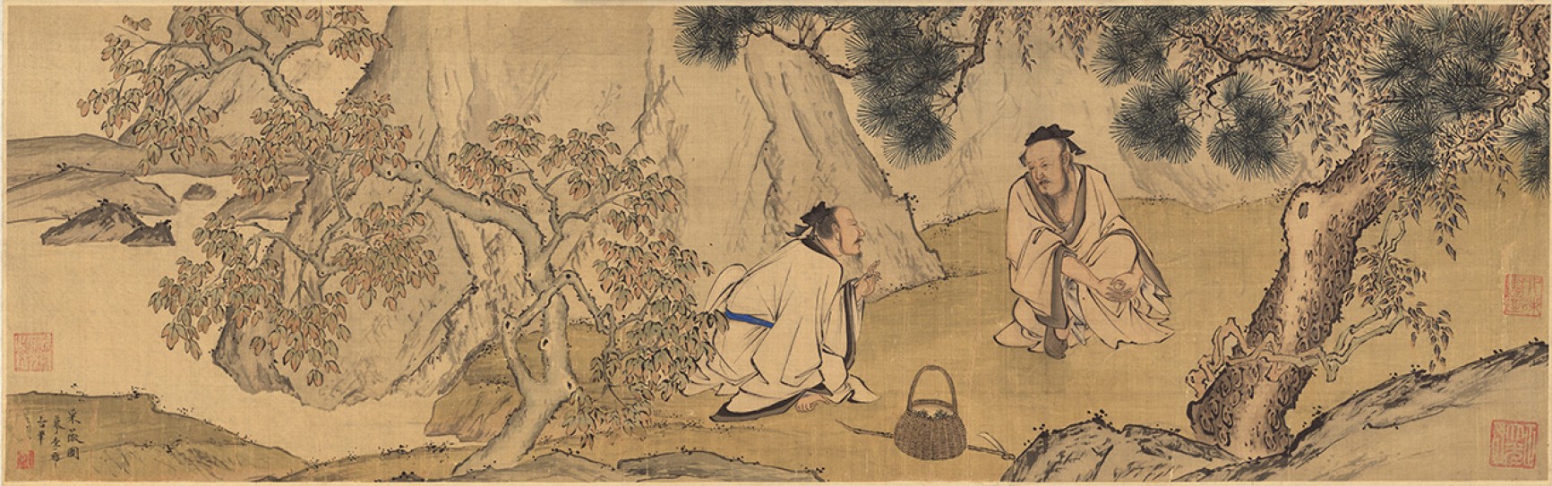 仿李希采薇图卷 | 清代/萧晨