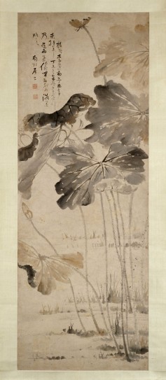 荷花图轴 | 清代/高凤翰