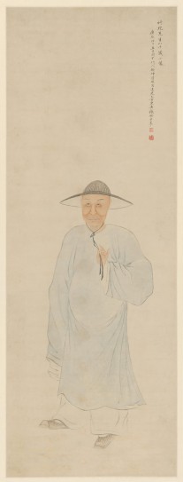 摹朱彝尊像轴 | 清代/张骐