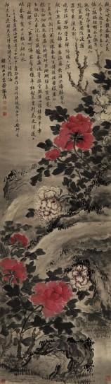 牡丹图轴 | 清代/高凤翰