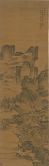 乔岳丹霞图轴 | 明代/项德新