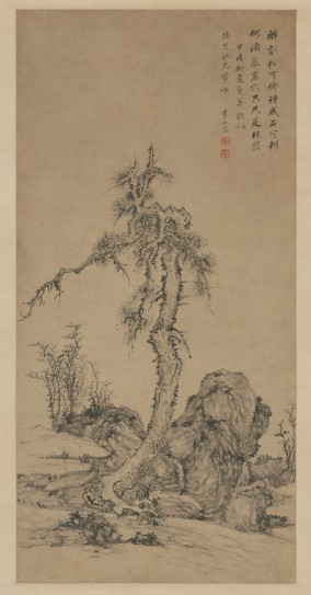 松石图轴 | 明代/李永昌
