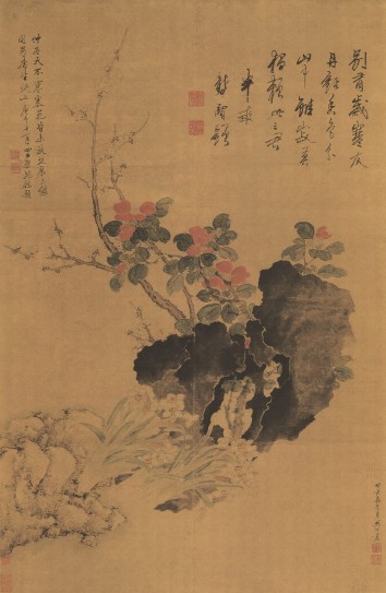 岁寒三友图轴 | 清代/樊圻