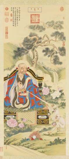 十六应真像·第九拔嘎沽拉尊者图 | 清代/丁观鹏
