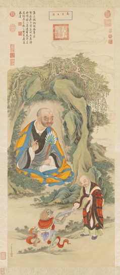 十六应真像·第三拔纳拔西尊者图 | 清代/丁观鹏