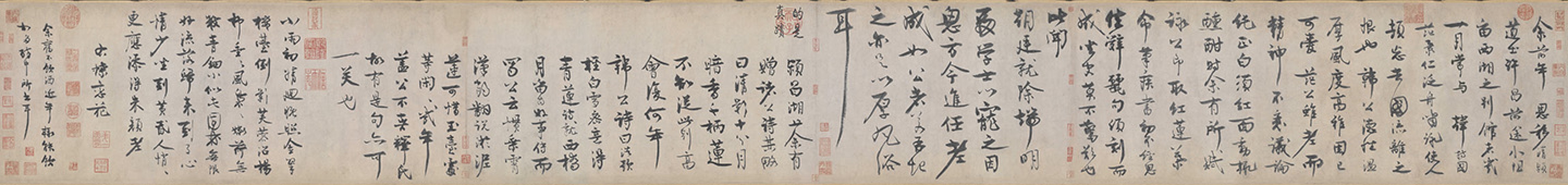 行草书自书诗卷 | 宋代/王诜