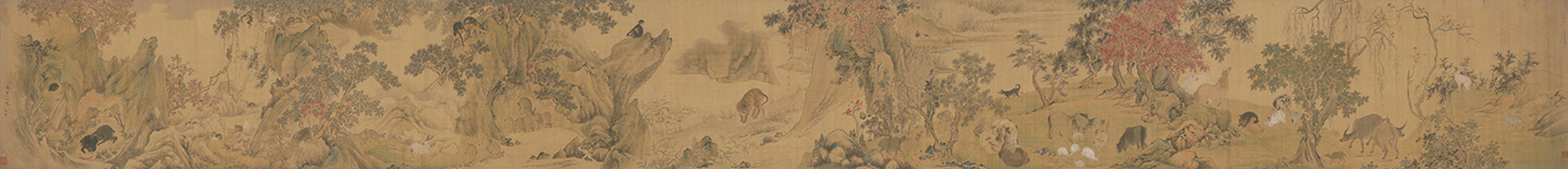 百兽图卷 | 清代/华嵒