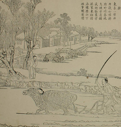 《耕织图》早稻田大学图书馆藏