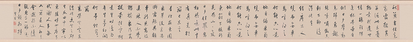 陶渊明饮酒诗四首卷 | 明代/董其昌