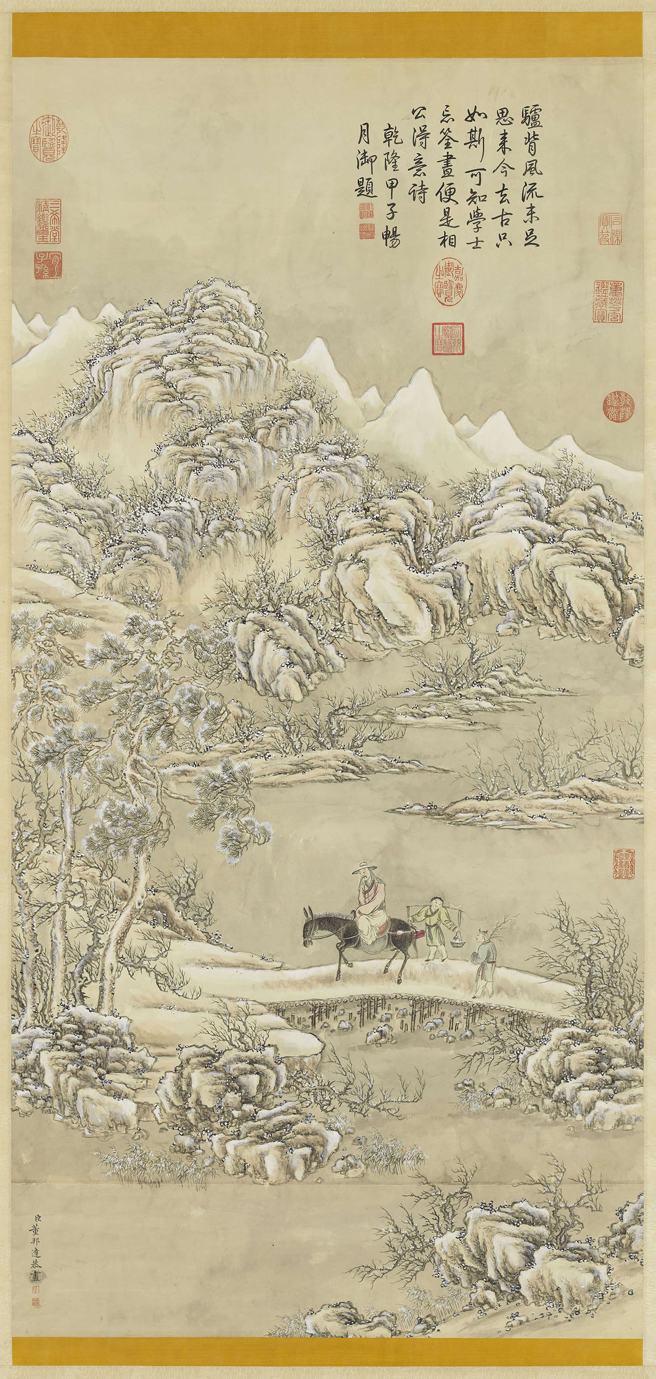 灞桥觅句图轴 | 清代/董邦达